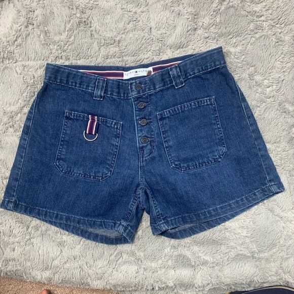 Tommy Hilfiger button fly vintage jean shorts - Picture 2 of 8